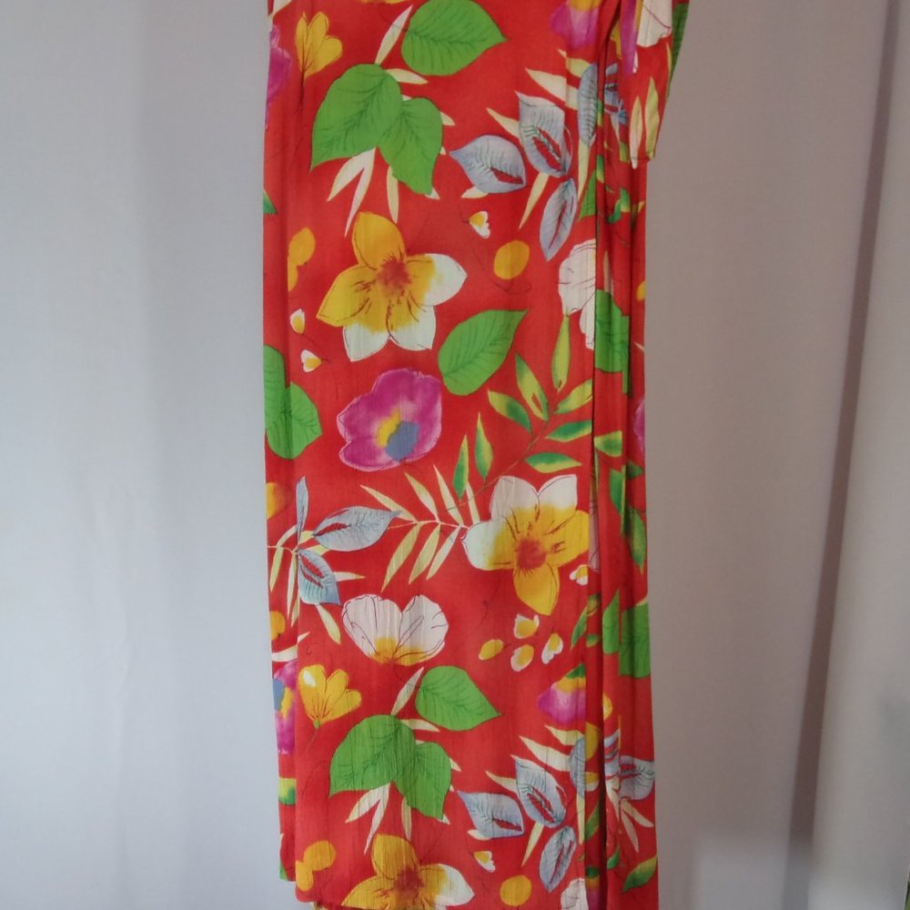 Tropica Faux Wrap Maxi Skirt  Summer Ready Size S